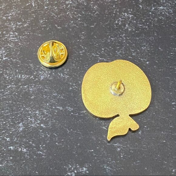 Teacher Black Apple Enamel Pin/ Brooch - Picture 5 of 6